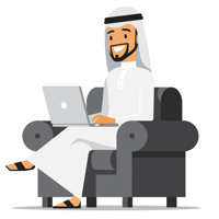 من أي مكان وفي اي وقت