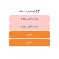 الطلبات الغير مستلمة